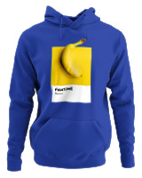 Φούτερ με κουκούλα Γυναικείο - Banana Pantone - Color Thumbnail Μπλε Ρουά