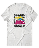 T-Shirt Αντρικό - Banana Whale - Color Thumbnail Άσπρο