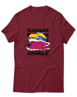 T-Shirt Αντρικό - Banana Whale - Color Thumbnail Σκούρο Κόκκινο