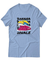 T-Shirt Αντρικό - Banana Whale - Color Thumbnail Γαλάζιο