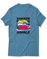 T-Shirt Αντρικό - Banana Whale - Color Thumbnail Τιρκουάζ