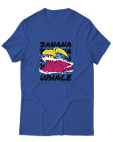T-Shirt Αντρικό - Banana Whale - Color Thumbnail Μπλε Ρουά