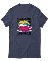 T-Shirt Αντρικό - Banana Whale - Color Thumbnail Μπλε Γκρι