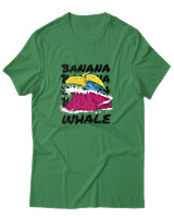T-Shirt Αντρικό - Banana Whale - Color Thumbnail Πράσινο