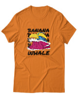 T-Shirt Αντρικό - Banana Whale - Color Thumbnail Πορτοκαλί