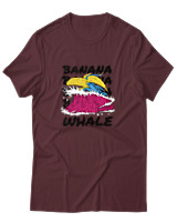 T-Shirt Αντρικό - Banana Whale - Color Thumbnail Μπορντό