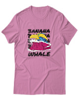 T-Shirt Αντρικό - Banana Whale - Color Thumbnail Ροζ