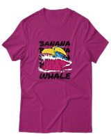 T-Shirt Αντρικό - Banana Whale - Color Thumbnail Φουξια