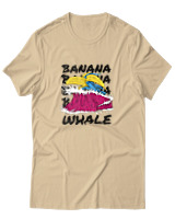 T-Shirt Αντρικό - Banana Whale - Color Thumbnail Μπεζ