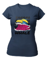T-Shirt Στενή Γραμμή Γυναικείο - Banana Whale - Color Thumbnail Σκούρο Μπλε