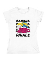 Κοριτσίστικο Κοντομανικο Παιδικό - Banana Whale - Color Thumbnail ΄Ασπρο