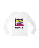 Μακρυμάνικο Μακό Παιδικό - Banana Whale - Color Thumbnail 'Ασπρο
