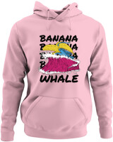 Φούτερ με κουκούλα - Banana Whale - Color Thumbnail Pink