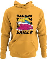 Φούτερ με κουκούλα - Banana Whale - Color Thumbnail Κίτρινο Χρυσό