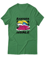 T-Shirt  Γυναικείο - Banana Whale - Color Thumbnail Πράσινο