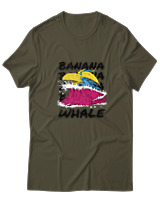 T-Shirt  Γυναικείο - Banana Whale - Color Thumbnail Χακί