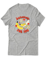 T-Shirt Αντρικό - Bananas For You - Color Thumbnail Γκρι Μελανζέ