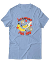 T-Shirt Αντρικό - Bananas For You - Color Thumbnail Γαλάζιο
