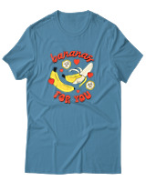 T-Shirt Αντρικό - Bananas For You - Color Thumbnail Τιρκουάζ