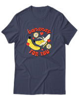 T-Shirt Αντρικό - Bananas For You - Color Thumbnail Μπλε Γκρι