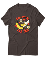 T-Shirt Αντρικό - Bananas For You - Color Thumbnail Καφέ
