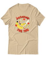 T-Shirt Αντρικό - Bananas For You - Color Thumbnail Μπεζ