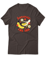 T-Shirt  Γυναικείο - Bananas For You - Color Thumbnail Καφέ