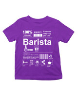T-Shirt  - Barista - Color Thumbnail Σκούρο Μωβ
