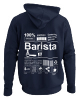 Φούτερ με κουκούλα - Barista - Color Thumbnail Navy Blue