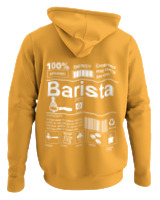 Φούτερ με κουκούλα - Barista - Color Thumbnail Κίτρινο Χρυσό