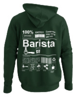 Φούτερ με κουκούλα - Barista - Color Thumbnail Κυπαρισσί