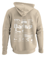 Φούτερ με κουκούλα - Barista - Color Thumbnail Μπέζ