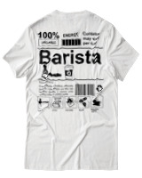T-Shirt Αντρικό - Barista - Color Thumbnail Άσπρο