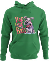 Φούτερ με κουκούλα - Barking Dog - Color Thumbnail Kelly Green