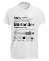 T-Shirt Fit Αντρικό - Bartender - Color Thumbnail 'Ασπρο