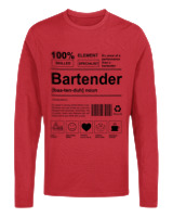 Μακρυμάνικο Μακό - Bartender - Color Thumbnail Κόκκινο