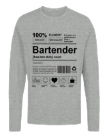 Μακρυμάνικο Μακό - Bartender - Color Thumbnail Γκρι Μελανζέ