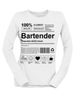 Μακρυμάνικο Μακό Γυναικείο - Bartender - Color Thumbnail 'Ασπρο