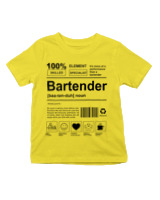 T-Shirt  Παιδικό - Bartender - Color Thumbnail Κίτρινο