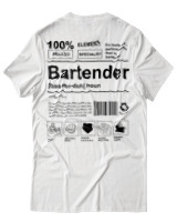 T-Shirt Αντρικό - Bartender - Color Thumbnail Άσπρο