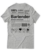 T-Shirt Αντρικό - Bartender - Color Thumbnail Γκρι Μελανζέ