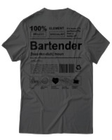 T-Shirt Αντρικό - Bartender - Color Thumbnail Ανθρακί