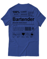 T-Shirt Αντρικό - Bartender - Color Thumbnail Μπλε Ρουά