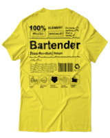 T-Shirt Αντρικό - Bartender - Color Thumbnail Κίτρινο