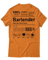 T-Shirt Αντρικό - Bartender - Color Thumbnail Πορτοκαλί