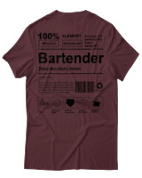 T-Shirt Αντρικό - Bartender - Color Thumbnail Μπορντό