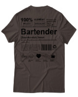 T-Shirt Αντρικό - Bartender - Color Thumbnail Καφέ