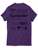 T-Shirt Αντρικό - Bartender - Color Thumbnail Σκούρο Μωβ