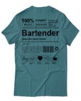 T-Shirt Αντρικό - Bartender - Color Thumbnail Μπλε Πράσινο