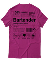 T-Shirt Αντρικό - Bartender - Color Thumbnail Φουξια